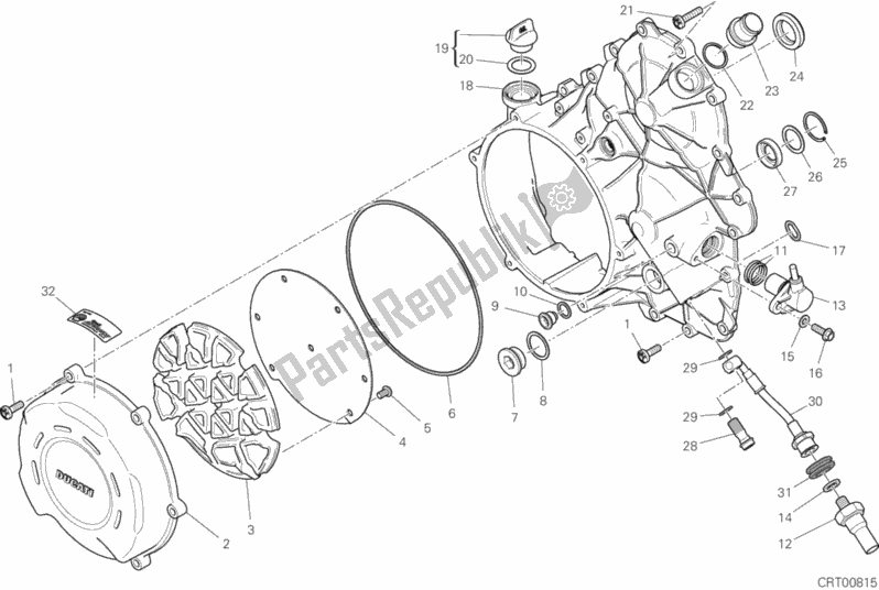 Todas las partes para Tapa Del Embrague de Ducati Superbike Panigale V4 Specale Thailand 1100 2019